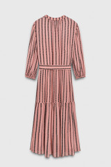 Delphi Dress Ballet Pink Dotty Print Georgette Delphi Dress Ballet Pink Dotty Print Georgette