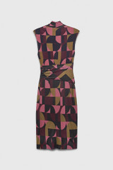 Vicenza Dress Multicoloured Large Geo Print Stretch Jersey Vicenza Dress Multicoloured Large Geo Print Stretch Jersey