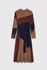 Hespers Knitted Dress Multicolour Intarsia Merino Hespers Knitted Dress Multicolour Intarsia Merino