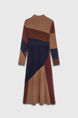 Hespers Knitted Dress Multicolour Intarsia Merino Hespers Knitted Dress Multicolour Intarsia Merino