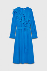 Livenza Dress Cerulean Blue Silk Livenza Dress Cerulean Blue Silk