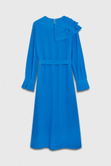 Livenza Dress Cerulean Blue Silk Livenza Dress Cerulean Blue Silk