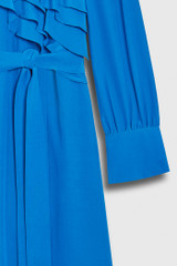 Livenza Dress Cerulean Blue Silk Livenza Dress Cerulean Blue Silk