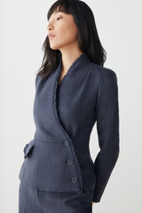 Ravenna Jacket Navy Premium Italian Linen Blend Ravenna Jacket Navy Premium Italian Linen Blend