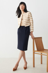 Madeley Jacket Caramel And Ivory Cotton Tweed Madeley Jacket Caramel And Ivory Cotton Tweed