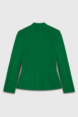 Harrington Jacket Emerald Green Sculpt Stretch Crepe Harrington Jacket Emerald Green Sculpt Stretch Crepe