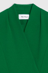 Harrington Jacket Emerald Green Sculpt Stretch Crepe Harrington Jacket Emerald Green Sculpt Stretch Crepe