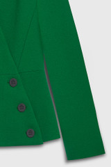 Harrington Jacket Emerald Green Sculpt Stretch Crepe Harrington Jacket Emerald Green Sculpt Stretch Crepe