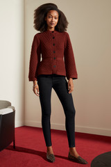 Edale Knitted Jacket Rust Wool Edale Knitted Jacket Rust Wool
