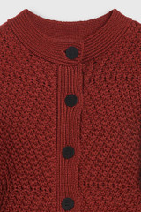 Edale Knitted Jacket Rust Wool Edale Knitted Jacket Rust Wool