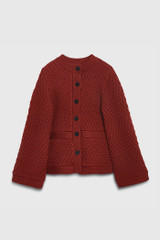 Edale Knitted Jacket Rust Wool Edale Knitted Jacket Rust Wool