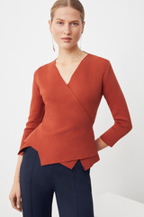 Positano Knitted Top Cayenne Orange Positano Knitted Top Cayenne Orange