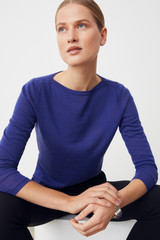 Vinci Knitted Top Lavender Blue Cashmere Vinci Knitted Top Lavender Blue Cashmere