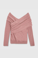 Riva Wrap Sweater Blush Pink Cashmere Riva Wrap Sweater Blush Pink Cashmere