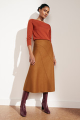 Vinci Knitted Top Burnt Orange Cashmere Vinci Knitted Top Burnt Orange Cashmere