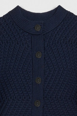 Edale Knitted Jacket Navy Merino Edale Knitted Jacket Navy Merino