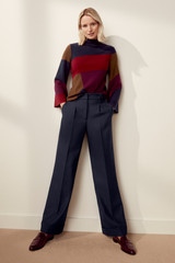 Hespers Knitted Sweater Multicolour Intarsia Merino Hespers Knitted Sweater Multicolour Intarsia Merino