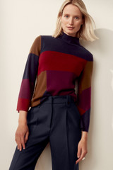 Hespers Knitted Sweater Multicolour Intarsia Merino Hespers Knitted Sweater Multicolour Intarsia Merino