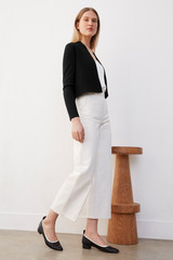 Denim Culottes Ivory Denim Culottes Ivory