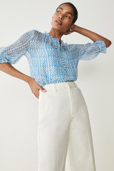 Denim Culottes Ivory Denim Culottes Ivory