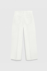 Denim Culottes Ivory Denim Culottes Ivory