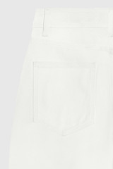 Denim Culottes Ivory