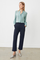Workout Performance 4-Way Stretch Twill Slim-Leg Trousers Midnight Blue Workout Performance 4-Way Stretch Twill Slim-Leg Trousers Midnight Blue