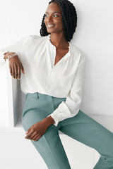 Miramere Slim-Leg Elasticated Trousers Eucalyptus Miramere Slim-Leg Elasticated Trousers Eucalyptus