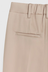 Sunbury Slim-Leg Elasticated Trousers Nougat Premium Stretch Cotton
