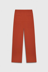 Lynton Straight-Leg Trousers Burnt Orange Soft Stretch Tailoring Lynton Straight-Leg Trousers Burnt Orange Soft Stretch Tailoring