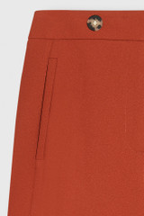 Lynton Straight-Leg Trousers Burnt Orange Soft Stretch Tailoring Lynton Straight-Leg Trousers Burnt Orange Soft Stretch Tailoring