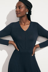 Castellana Fine Knitted Dress Navy Castellana Fine Knitted Dress Navy