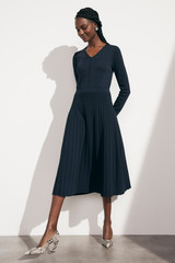 Castellana Fine Knitted Dress Navy Castellana Fine Knitted Dress Navy