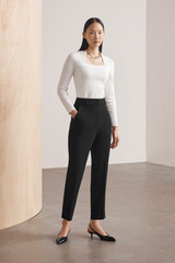 Sculpt Knit Carlisle Top Ivory Sculpt Knit Carlisle Top Ivory