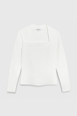 Sculpt Knit Carlisle Top Ivory