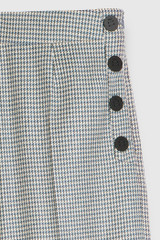 Harrogate Trousers Storm Blue Multicolour Houndstooth Stretch Wool Harrogate Trousers Storm Blue Multicolour Houndstooth Stretch Wool