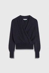 Calgary Wrap Sweater Midnight Blue Alpaca Blend Calgary Wrap Sweater Midnight Blue Alpaca Blend