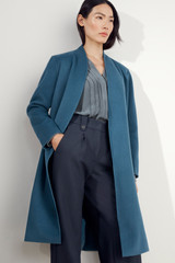 Montclair Blouse Light Storm Blue Silk Montclair Blouse Light Storm Blue Silk