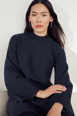 Willow Knitted Dress Navy Merino Willow Knitted Dress Navy Merino