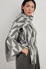 Montella Sweater Grey Intarsia Wool Cashmere Montella Sweater Grey Intarsia Wool Cashmere
