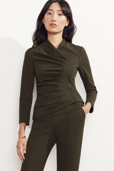 Kelso Top Khaki 4-Way Stretch Twill