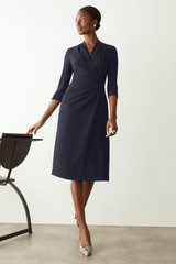 Clever Crepe Balfour Dress Navy