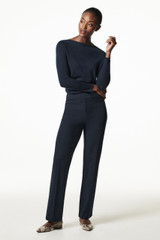 Winford Straight-Leg Trousers Navy Super Stretch