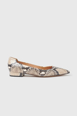Augusta 25 Flat Snake-Embossed Leather Augusta 25 Flat Snake-Embossed Leather