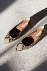 Augusta 25 Flat Snake-Embossed Leather Augusta 25 Flat Snake-Embossed Leather