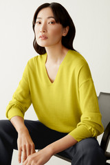 Kingsbury Sweater Chartreuse Merino