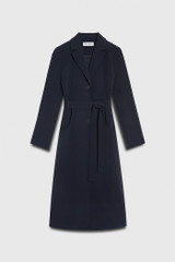 Clever Crepe Adlington Trench Navy