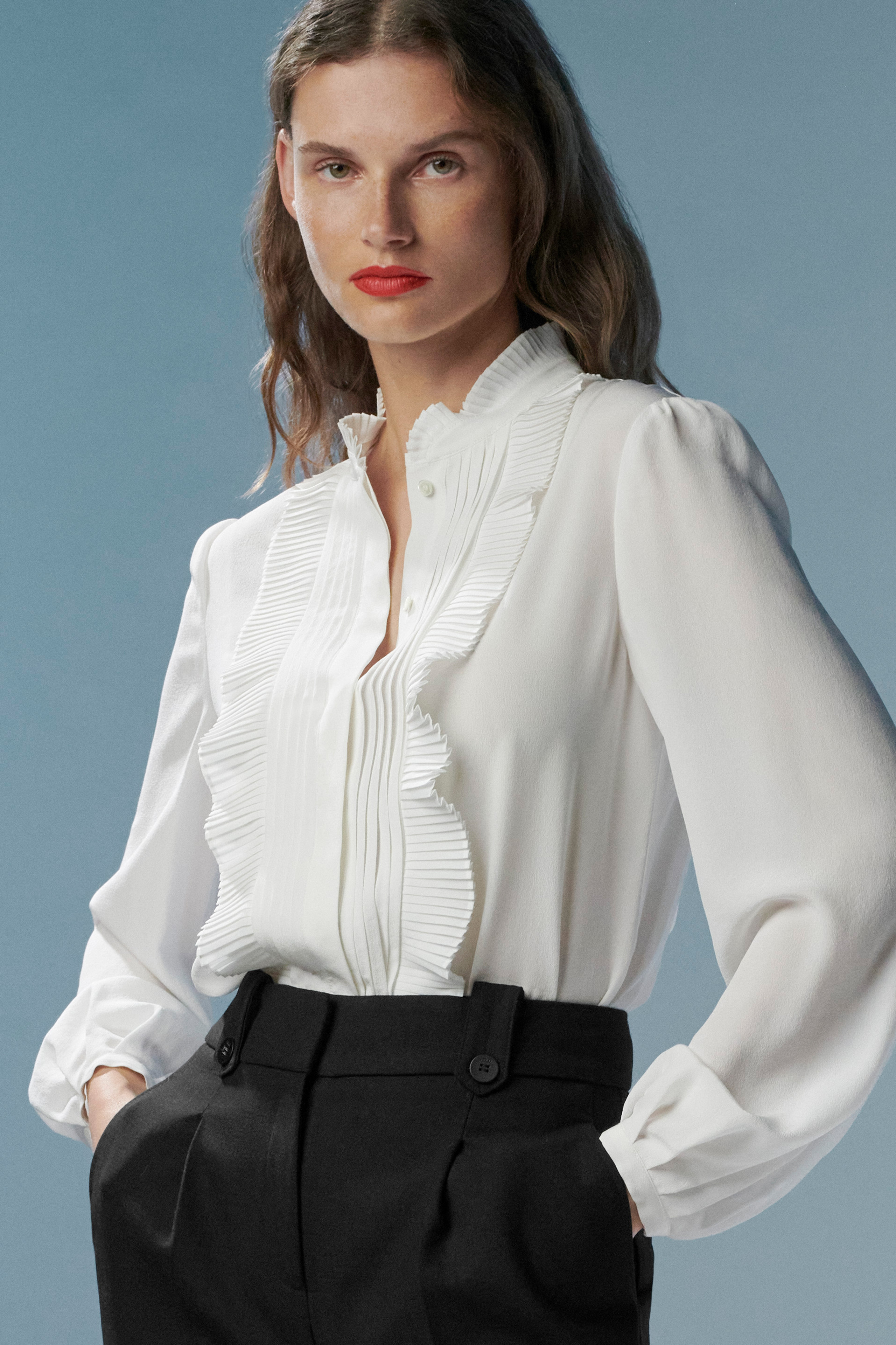 Tierney Blouse Ivory Silk - Welcome to the Fold LTD