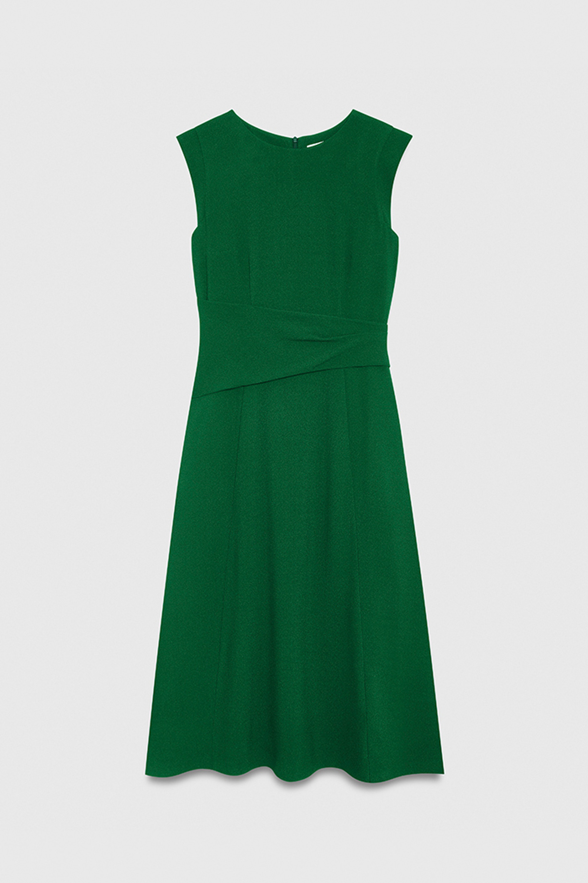 Clever Crepe Sabine Midi Dress Laurel Green - Welcome to the Fold LTD