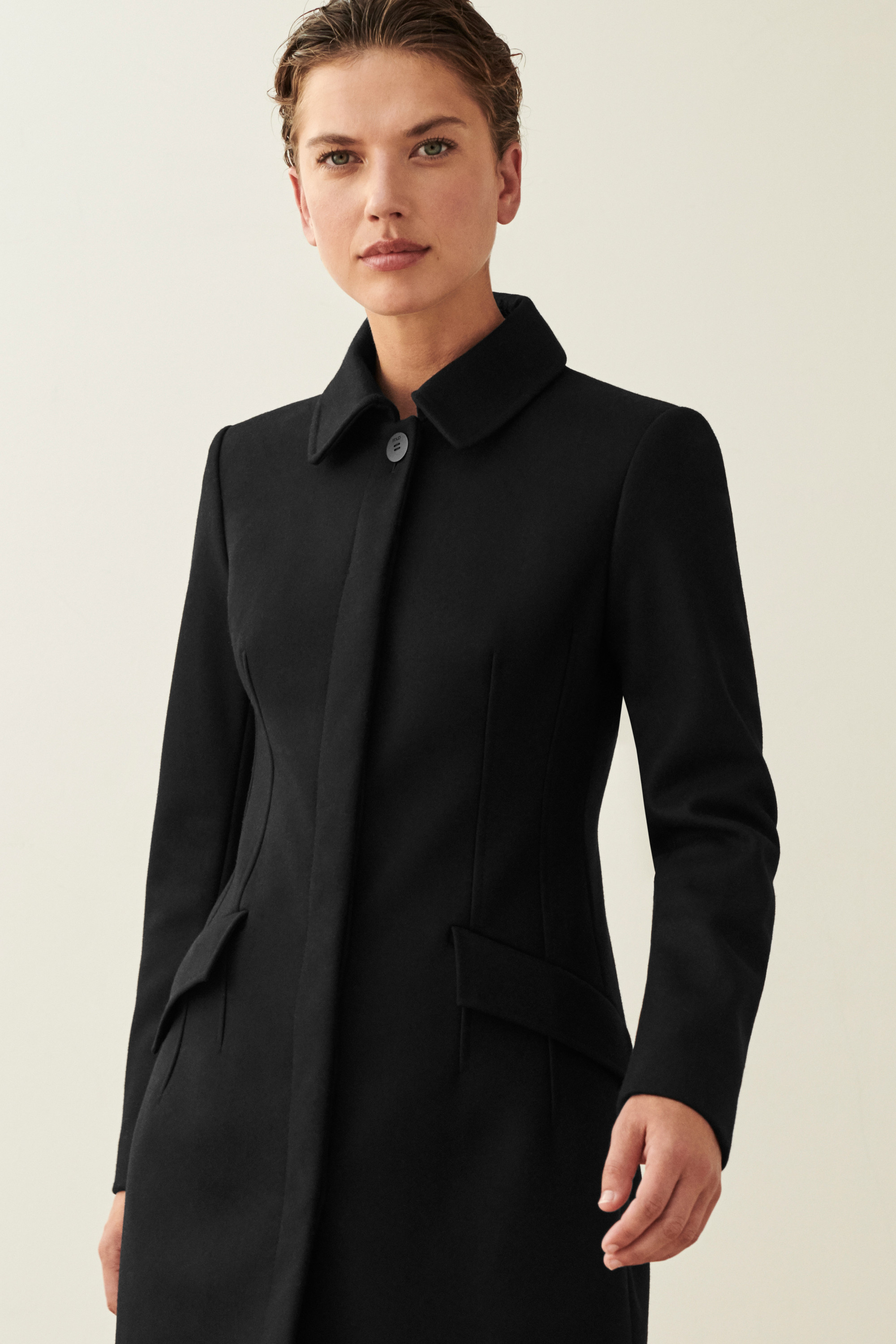 Clerkenwell Coat Black Wool Blend - Welcome to the Fold LTD